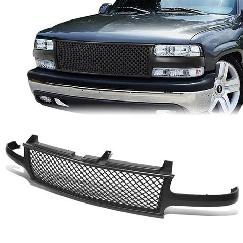 99 02 Chevy Silverado 00 06 Suburban 1500 2500 Front Grille Diamond Mesh Chevy Silverado