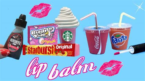 Diy Lip Balm Ideas Starbucks Candy Chocolate Bubblegum