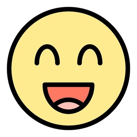 Nivel de satisfacción emoji icono contorno vector sonrisa feliz