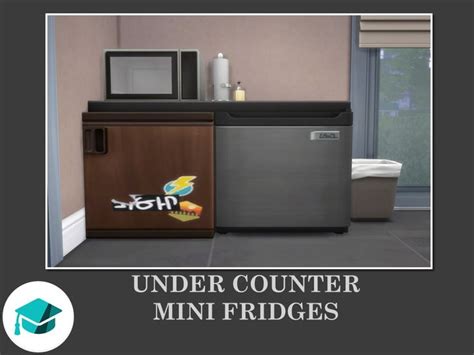 Under Counter Mini Fridges For Sims 4 By Teknikah Mini Fridges Retro