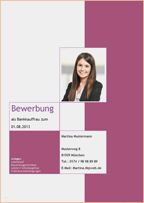 vorlagen bewerbung einzigartig  bewerbung deckblatt kreativ vorlagen vorlage ideen