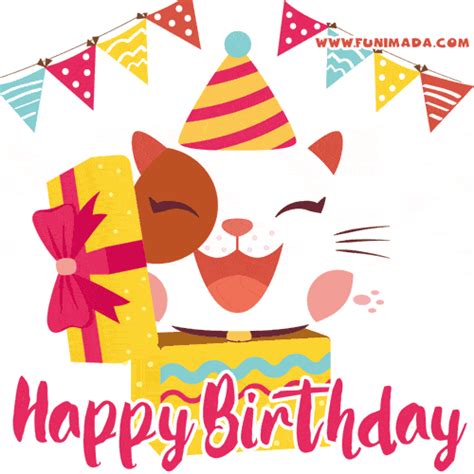 Happy Birthday Gif Cat Lady Create an account or log into facebook