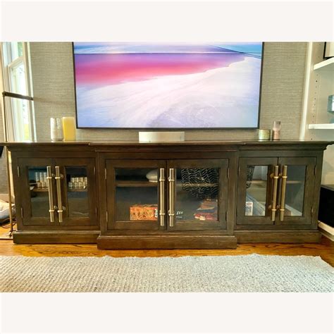 restoration hardware media console cabinet aptdeco