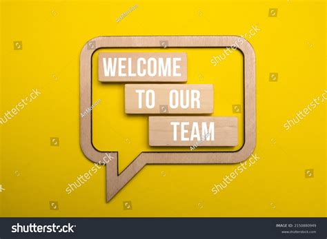Welcome Our Team Symbol Wooden Blocks Stock Photo 2150880949 Shutterstock