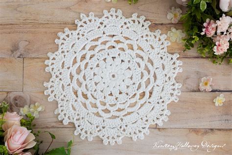 Garden Party Round Placemat Pattern Free Crochet Doily Tutorial