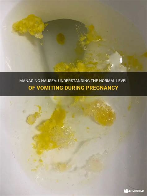 Managing Nausea Understanding The Normal Level Of Vomiting During