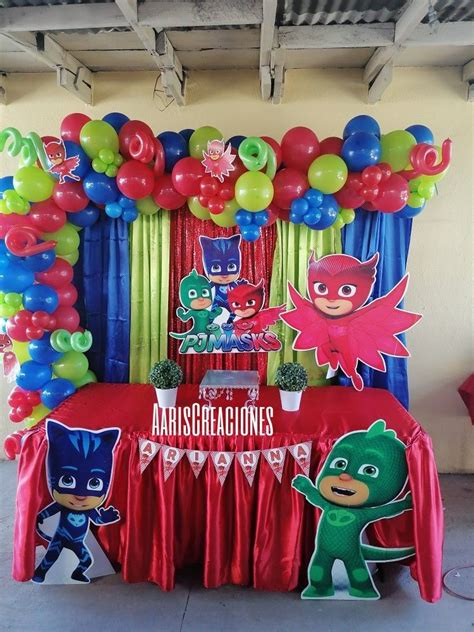 Pj Masks Birthday Party Th Birthday Bday Pj Mask Party Decorations