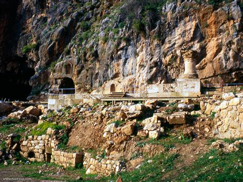 Caesarea Philippi Israel Mount Hermon And Joran River