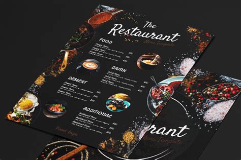 Restaurant Menu Templates Psd