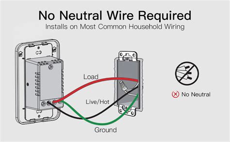 MOES WiFi Smart Light Switch No Neutral Wire No Capacitor No Hub