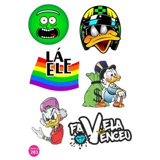 Cartela De Adesivos Tuning Individual Stickers Moto Carro Bike Mais