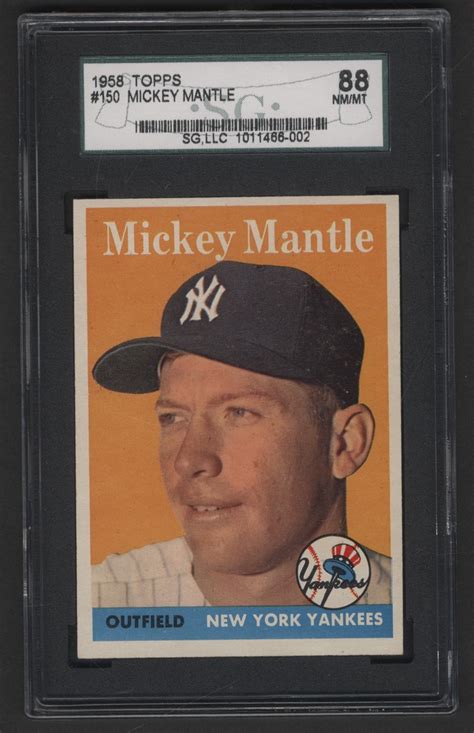 Topps Mickey Mantle Sgc Nm Mt