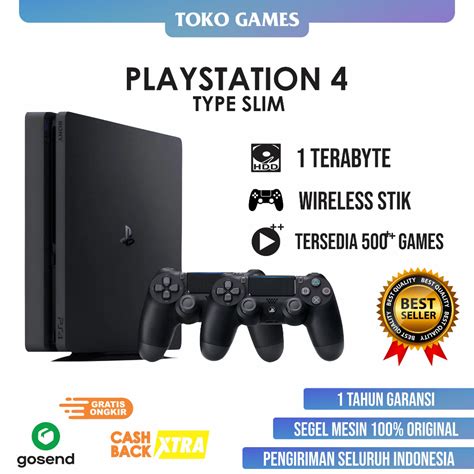 Jual PS 4 TOKO GAMES TYPE SLIM HDD 1 TB FULL GAMES EA Play