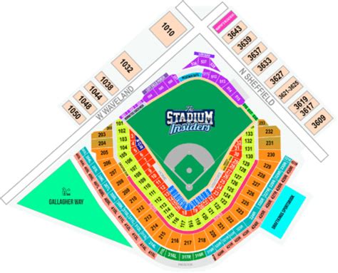 Wrigley Field / Chicago Cubs seating chart - The Stadium Insiders