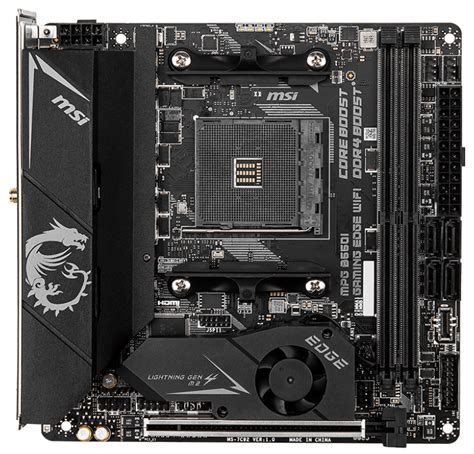 Материнская плата MSI MPG B550I Gaming Edge WiFi (sAM4, AMD B550, PCI ...