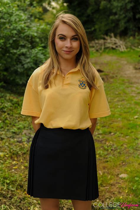 College Uniform Starring Chloe Toy Nude Pics CoedCherry