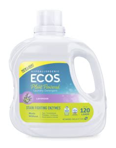 EWG's Guide to Healthy Cleaning | ECOS Hypoallergenic Laundry Detergent With Enzymes, Lavender ...