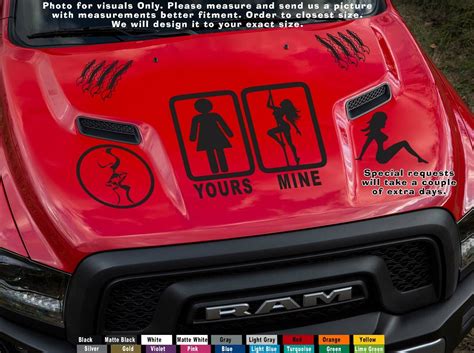 Sexy Girls Yours Mine Stripper Pole Dancer Slut JDM Naked Nude Car Sticker Decal EBay