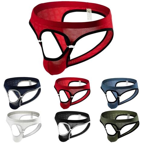 HOMMES SEXY OUVERT Avant Trou G String Slip Lingerie Slip Neuf EUR