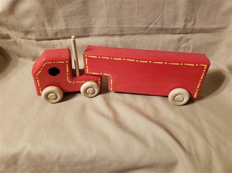 Semi Truck Push Toy - Etsy