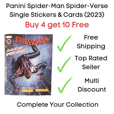 Panini Spider Man Spider Verse Sticker Collection 2023 Single Stickers