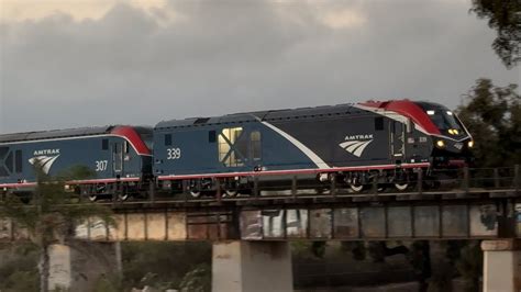 Doubleheader Amtrak Coast Starlight Alc Leading Amtk To