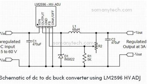 Lm2596 Dc Buck Converter Circuit - Circuit Diagram