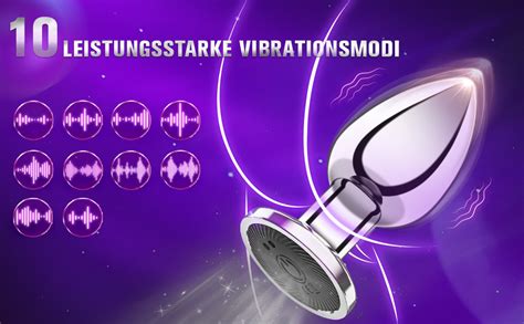 Analplug für Frauen Anfänger Anal Plug Vibrator Sex Spielzeug für Frau 10 Modi