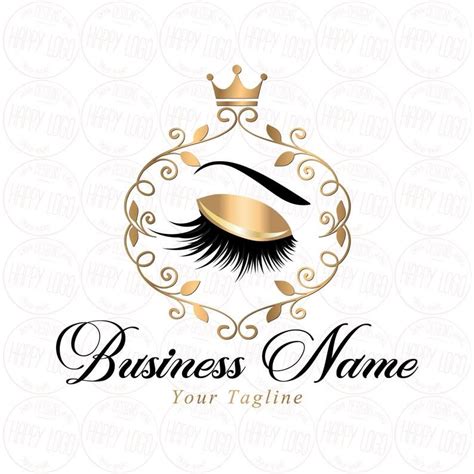 Digital Custom Logo Design Lashes Logo Crown Lash Beauty Etsy Artofit