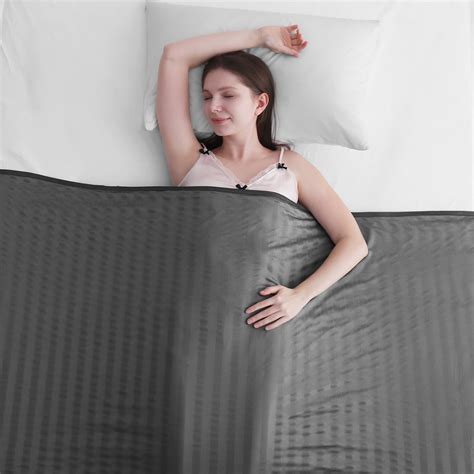 Aship Cooling Blanket King Size Classic Stripe Cold Blanket For Hot Sleepers Arc Chill Thin