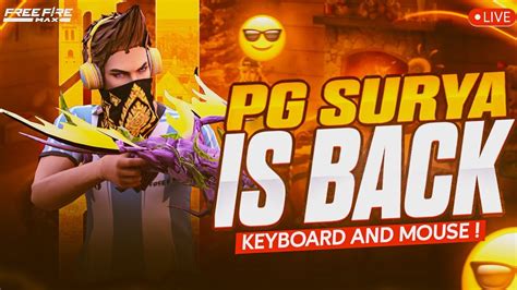 PG SURYA is live Keyboard and Mouse Gameplay 🔥 - YouTube