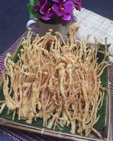 Resep Jamur Enoki Goreng Crispy Lezat Paling Praktis