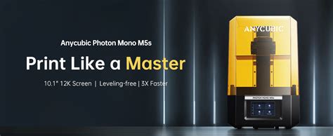 Anycubic Photon Mono M5s - The First Leveling-Free 12K Resin Printer ...