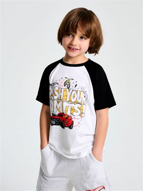 Koszulka Hot Wheels Kolor biały SINSAY DM X