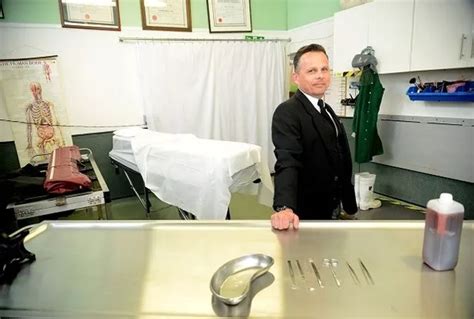 Scalpels Makeup And Face Guards Inside Funeral Directors Embalming