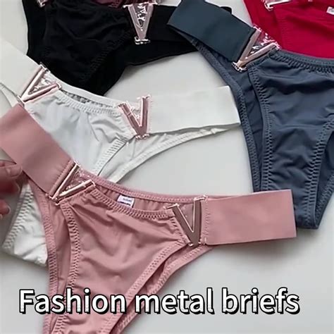 Famous Brand Vicky S Sweet Secret Seamless Ice Silk V Letter Thongs And G String Brief Lingerie