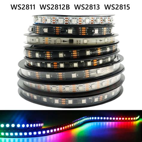 WS2811 WS2812B WS2813 WS2815 5050RGB LED Strip Light 30 60 144 LED M