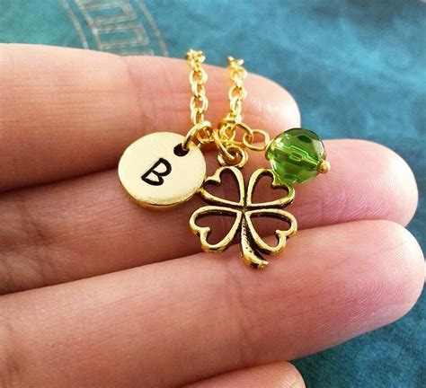 Four Leaf Clover Keychain VERY SMALL Keyring St Etsy