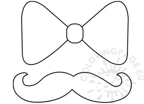 Papillon Sagoma C E In Bow Tie Template Tie Template Birthday