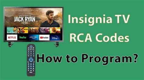 Rca Universal Remote Codes For Insignia Tv Program Universal Remote