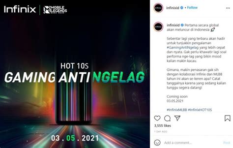 Kolaborasi Dengan Mobile Legends Infinix Hot S Segera Dirilis Di Indonesia