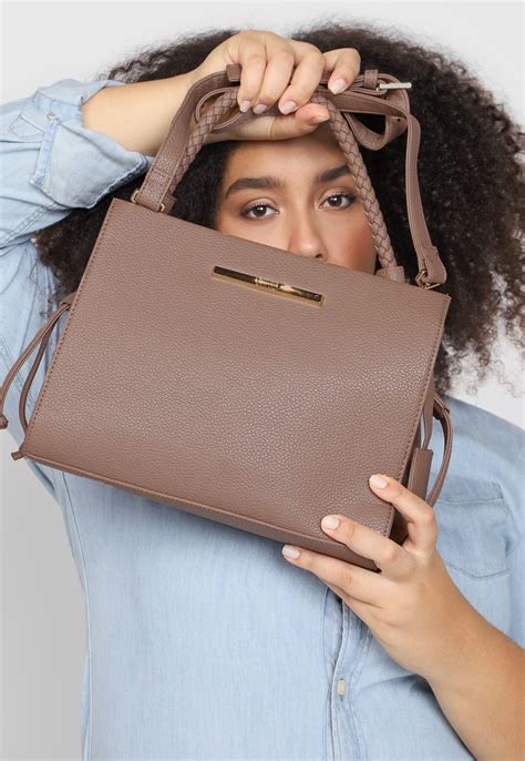 Bolsa Santa Lolla Logo Nude Compre Agora Dafiti Brasil