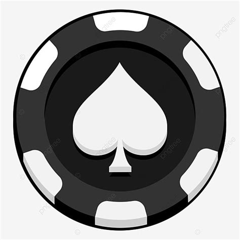 Poker Chips Vector PNG Images, Black Poker Chips Icons Vector, Black ...