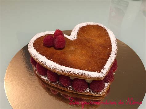 Millefeuilles Coeur Vanille Framboise De Saint Valentin Les