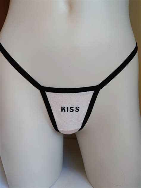 Extreme Micro Bikini String Thong Embroidered Panties Etsy