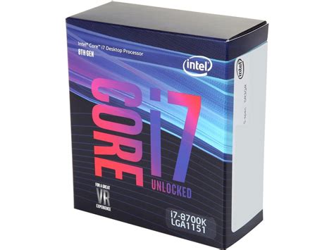 Intel Core I7 8700K Coffee Lake 6 Core 3 7 GHz Turbo Desktop