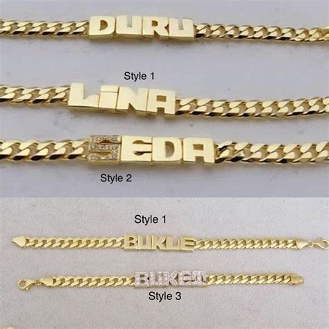 Personalized Gold Name Bracelet Curb Chain Jewerlry 925 Etsy