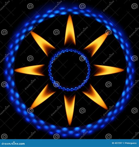 Star Flames 2 stock illustration. Illustration of heating - 457297