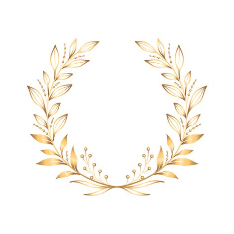 Laurel Wreath Leaves Composition Vector Art At Vecteezy