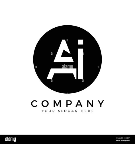 AI Logo Design Business Typography Vector Template. Creative Linked Letter AI Logo Template. AI ...